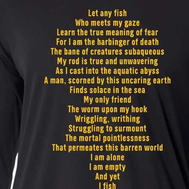 Let Any Fish Who Meets My Gaze Cooling Performance Long Sleeve Crew