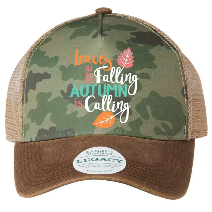 Leaves Are Falling Autumn Is Calling Legacy Tie Dye Trucker Hat