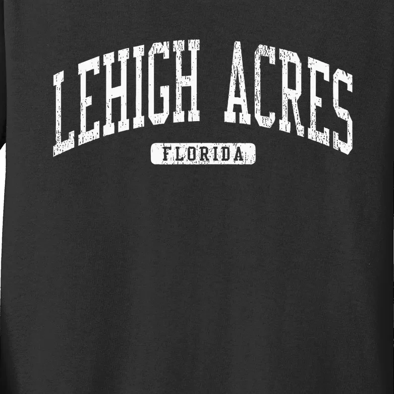 Lehigh Acres Florida Fl Js03 College University Kids Long Sleeve Shirt