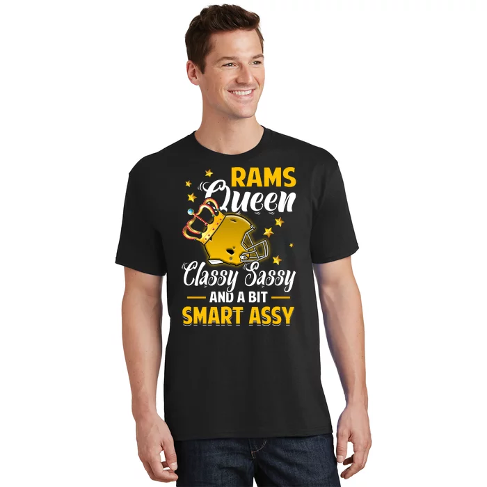 Los Angeles Football Queen Classy Sassy And A Bit Smart Assy T-Shirt