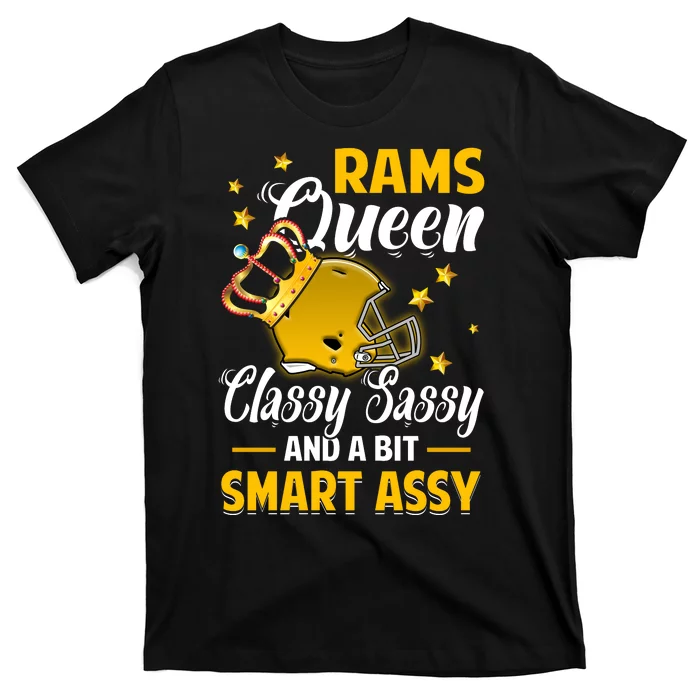 Los Angeles Football Queen Classy Sassy And A Bit Smart Assy T-Shirt