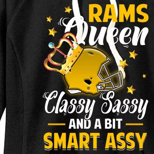 Los Angeles Football Queen Classy Sassy And A Bit Smart Assy Women's Fleece Hoodie