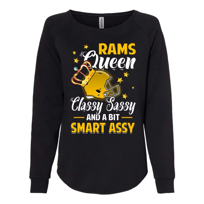 Los Angeles Football Queen Classy Sassy And A Bit Smart Assy Womens California Wash Sweatshirt