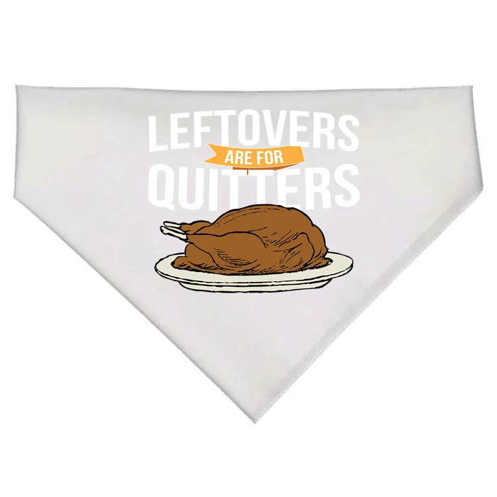 Leftovers Are For Quitters Holiday Turkey Gravy Gift USA-Made Doggie Bandana