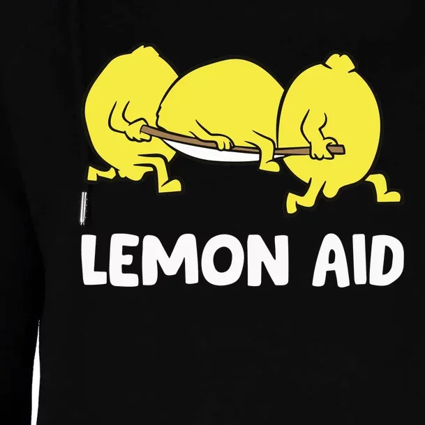 Lemon Aid Funny Lemonade Funny Lemons Womens Funnel Neck Pullover Hood