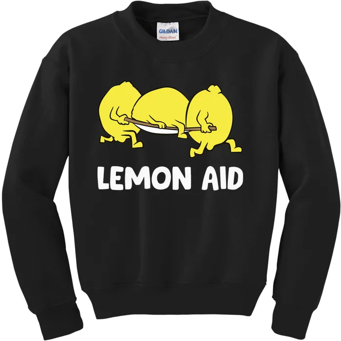 Lemon Aid Funny Lemonade Funny Lemons Kids Sweatshirt