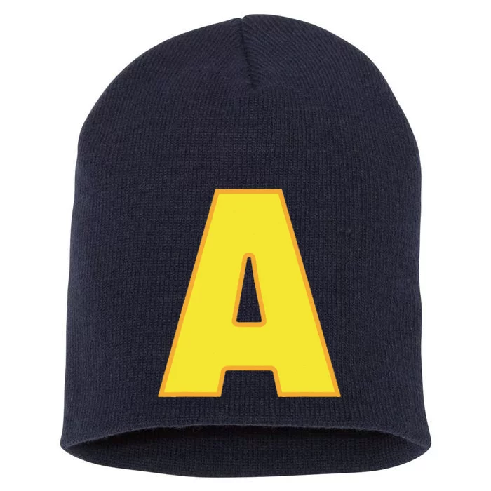 Letter A Funny Matching Halloween Costume Short Acrylic Beanie