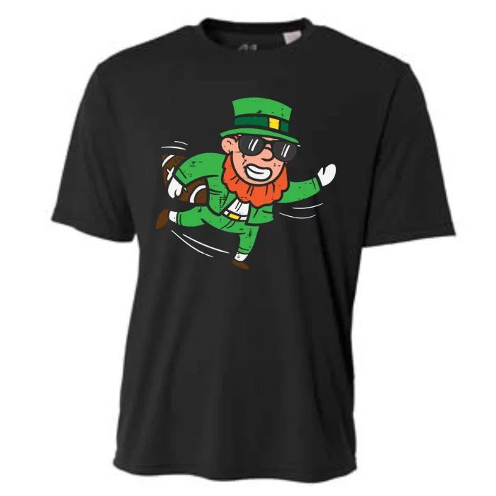 Leprechaun American Football St Patricks Day Gift Cooling Performance Crew T-Shirt