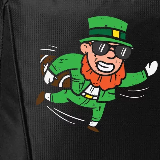 Leprechaun American Football St Patricks Day Gift City Backpack