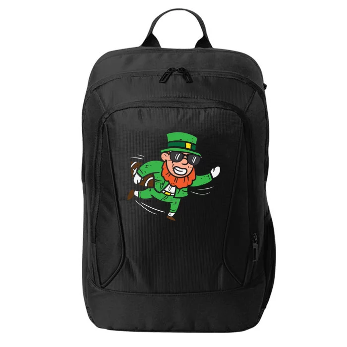 Leprechaun American Football St Patricks Day Gift City Backpack