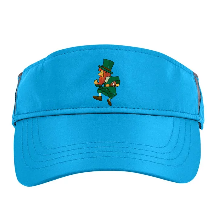 Leprechaun American Football St Patricks Day Sports Lover Cute Gift Adult Drive Performance Visor