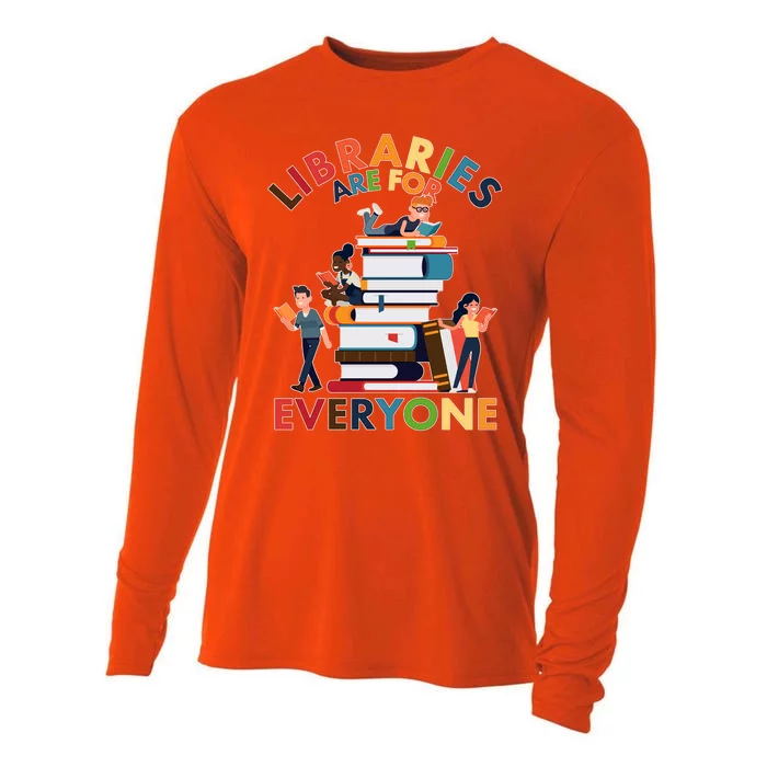 Libraries Are For Everyone Book Lover Cooling Performance Long Sleeve Crew