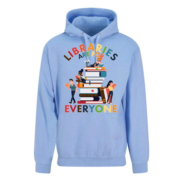 Libraries Are For Everyone Book Lover Unisex Surf Hoodie