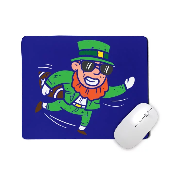 Leprechaun American Football St Patricks Day Gift Mousepad