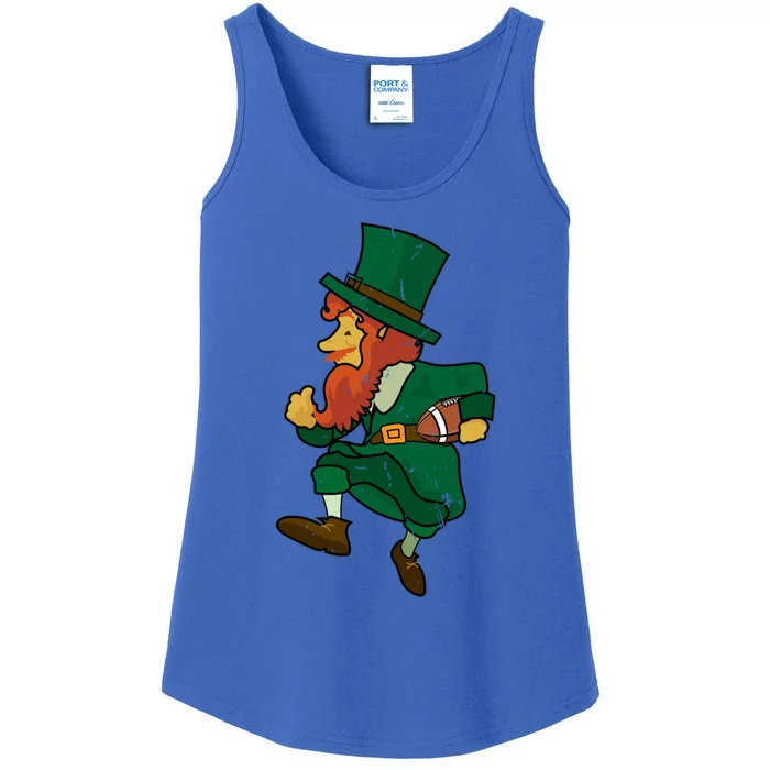 Leprechaun American Football St Patricks Day Sports Lover Gift Ladies Essential Tank