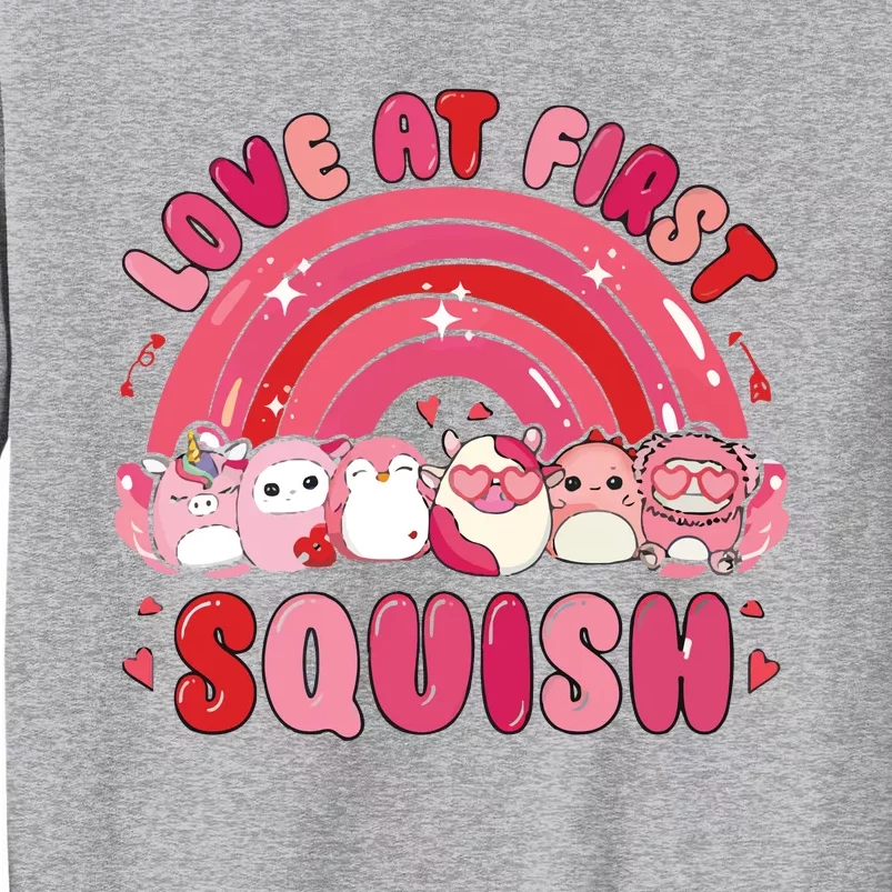 Love At First Squish Valentine Tall Sweatshirt