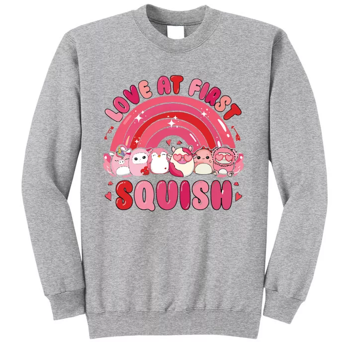 Love At First Squish Valentine Tall Sweatshirt