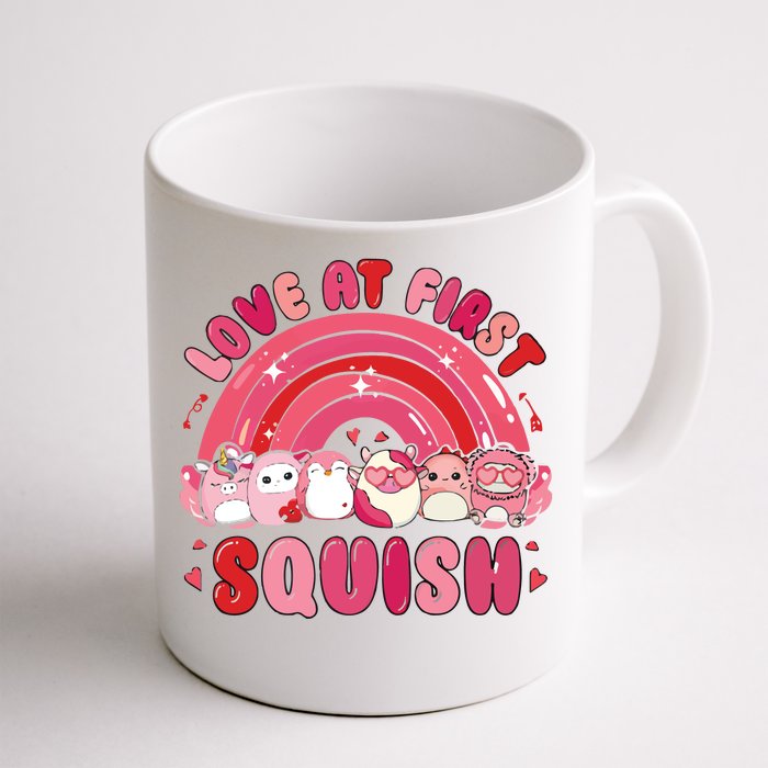 Love At First Squish Valentine Front & Back Coffee Mug