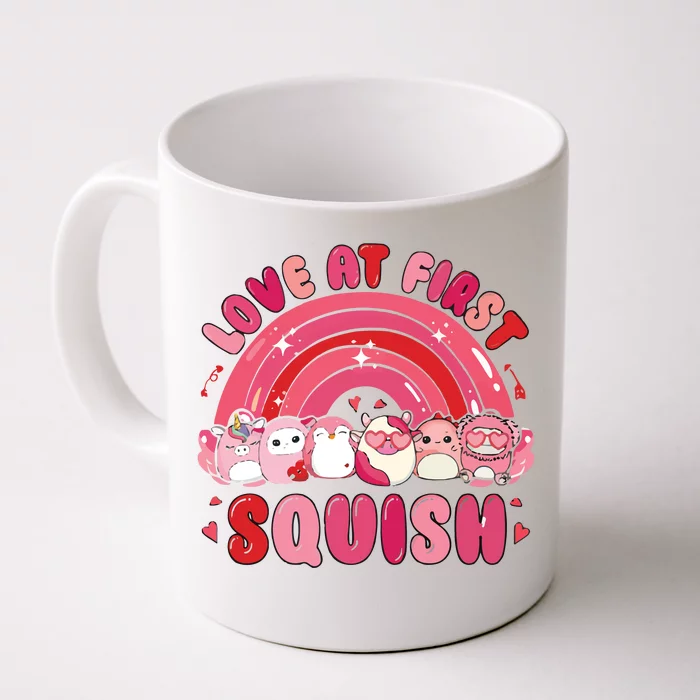 Love At First Squish Valentine Front & Back Coffee Mug