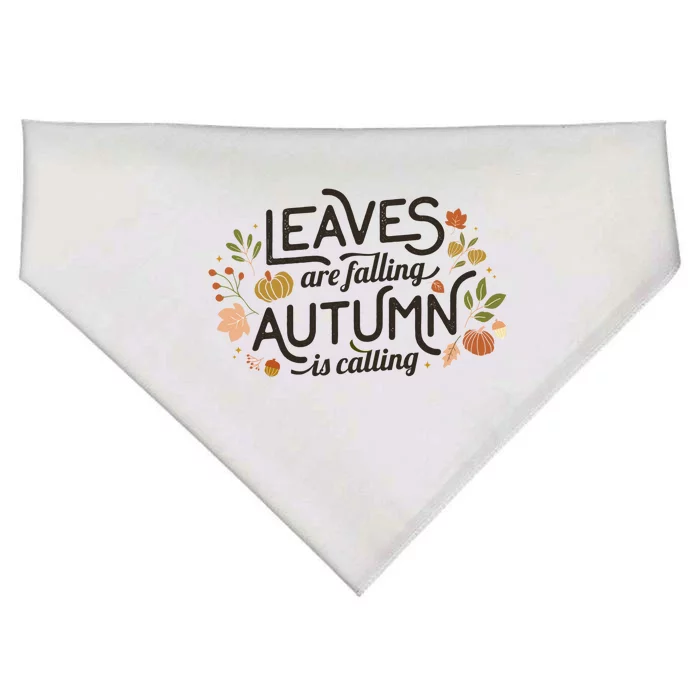 Leaves Are Falling Autumn Is Calling USA-Made Doggie Bandana