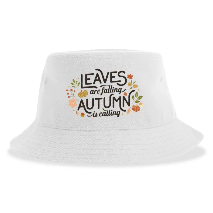 Leaves Are Falling Autumn Is Calling Sustainable Bucket Hat