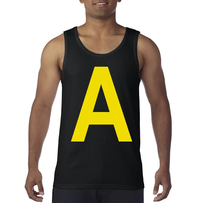 Letter A Funny Matching Halloween Costume Tank Top