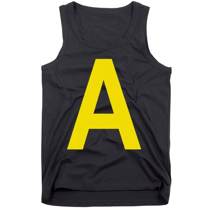 Letter A Funny Matching Halloween Costume Tank Top