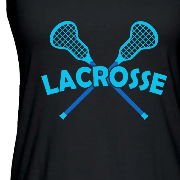 Lacrosse Player Gift Sticks Ladies Essential Flowy Tank