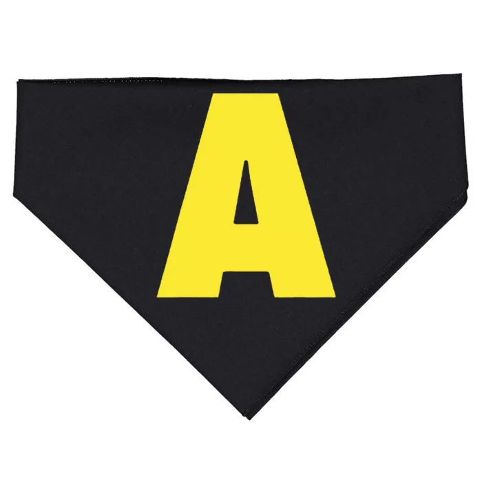 Letter A Funny Matching Halloween Costume USA-Made Doggie Bandana