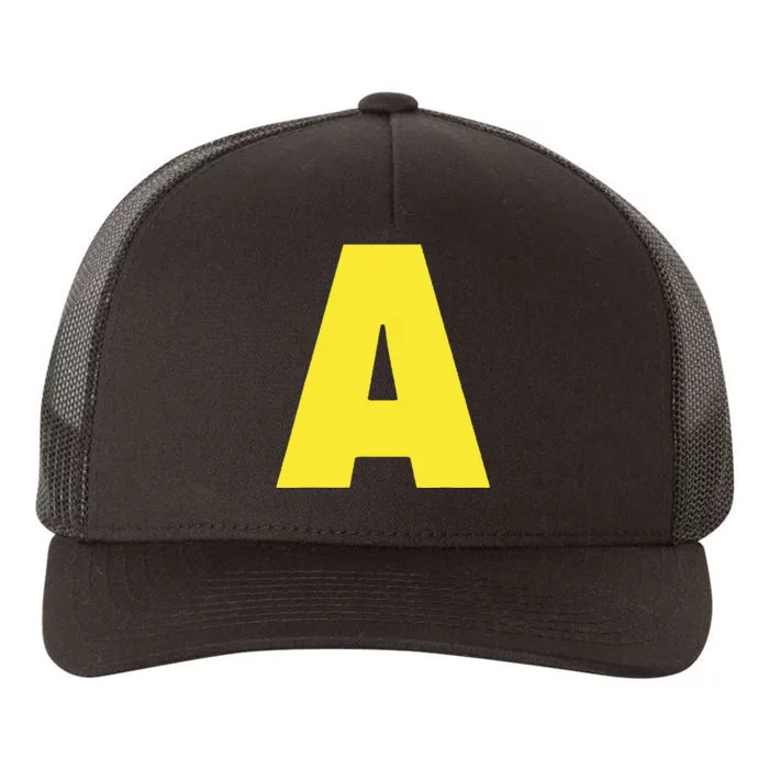 Letter A Funny Matching Halloween Costume Yupoong Adult 5-Panel Trucker Hat