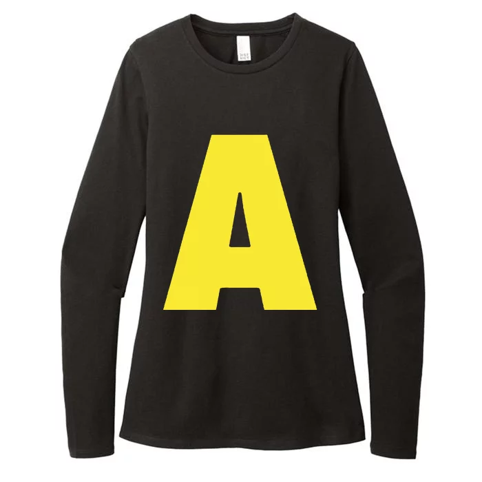 Letter A Funny Matching Halloween Costume Womens CVC Long Sleeve Shirt