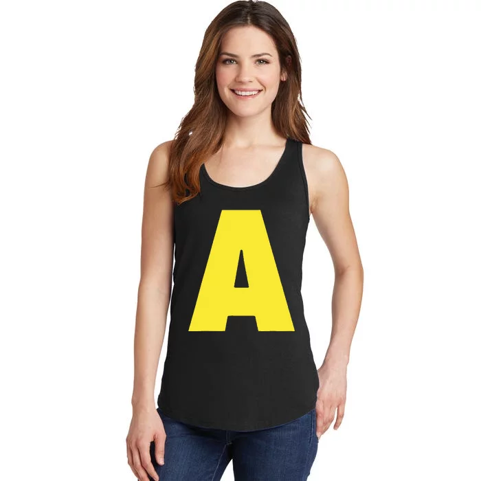 Letter A Funny Matching Halloween Costume Ladies Essential Tank