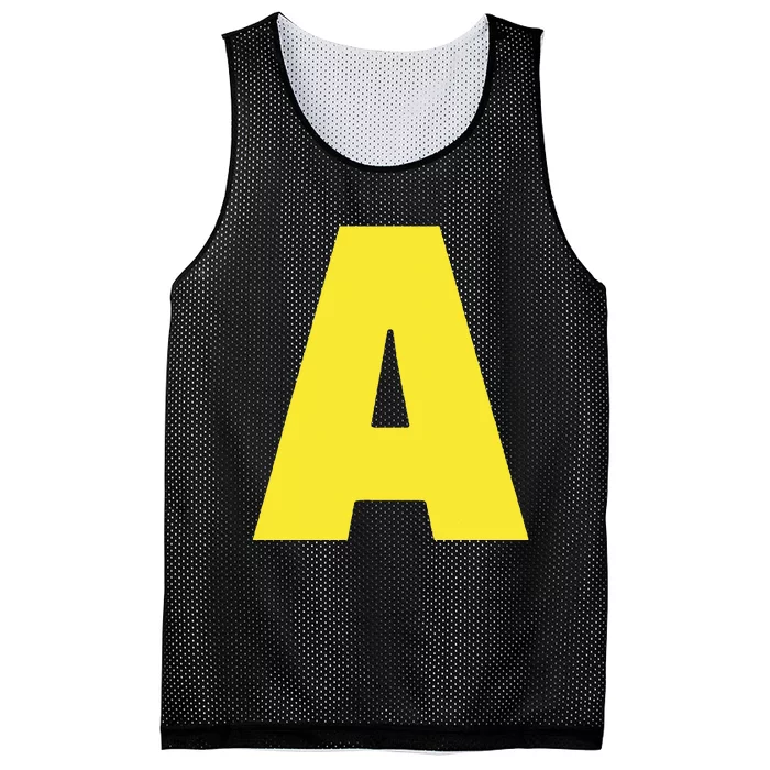 Letter A Funny Matching Halloween Costume Mesh Reversible Basketball Jersey Tank