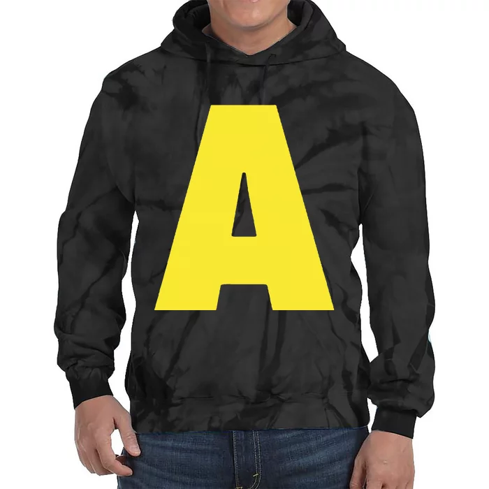 Letter A Funny Matching Halloween Costume Tie Dye Hoodie