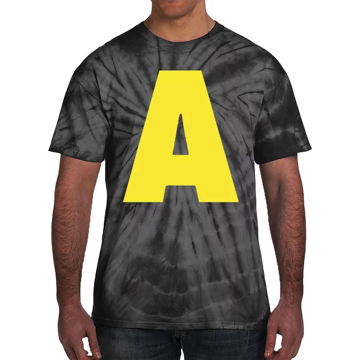 Letter A Funny Matching Halloween Costume Tie-Dye T-Shirt