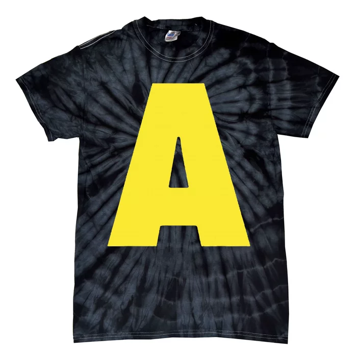 Letter A Funny Matching Halloween Costume Tie-Dye T-Shirt