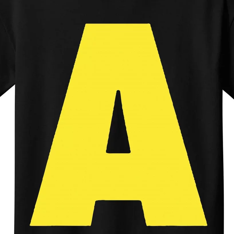 Letter A Funny Matching Halloween Costume Kids T-Shirt