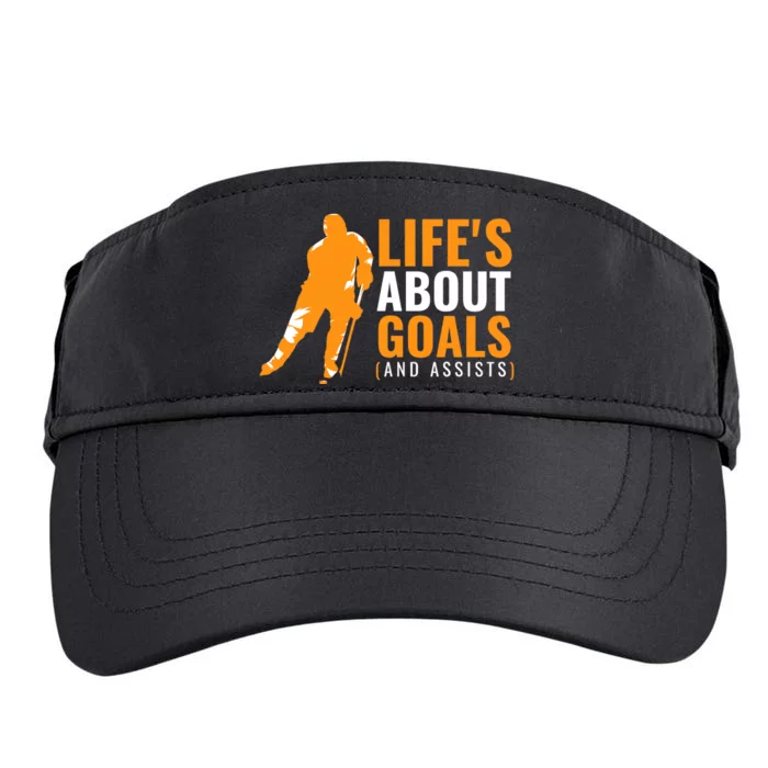 Life's About Goals Ice Hockey For Boys Ice Hockey Adult Drive Performance Visor