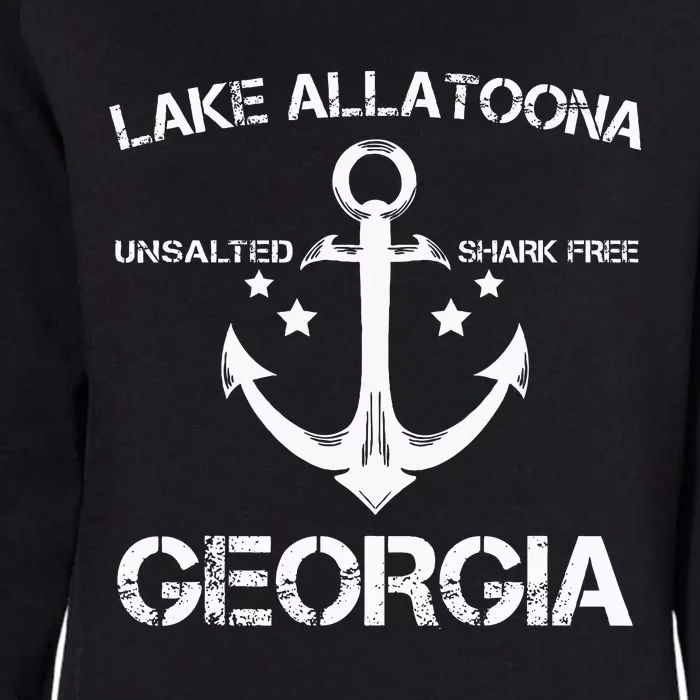 Lake Allatoona Georgia Funny Fishing Camping Summer Gift Womens California Wash Sweatshirt