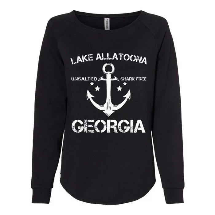 Lake Allatoona Georgia Funny Fishing Camping Summer Gift Womens California Wash Sweatshirt