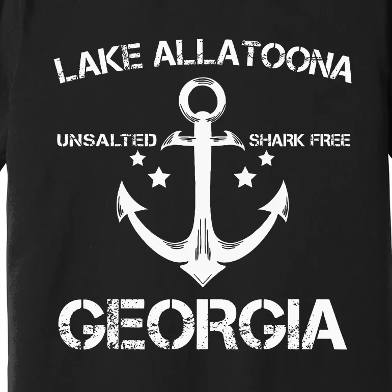 Lake Allatoona Georgia Funny Fishing Camping Summer Gift Premium T-Shirt