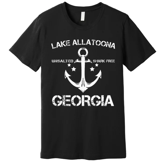 Lake Allatoona Georgia Funny Fishing Camping Summer Gift Premium T-Shirt