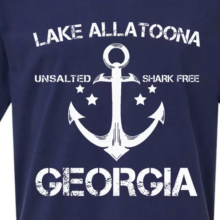 Lake Allatoona Georgia Funny Fishing Camping Summer Gift Sueded Cloud Jersey T-Shirt