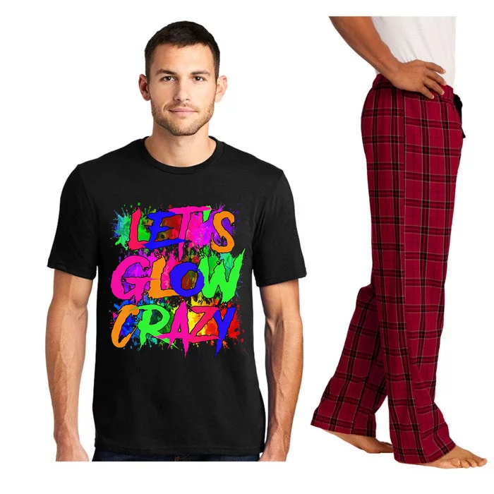 Lets A Glow Crazy Retro Colorful Tie Dye Pajama Set