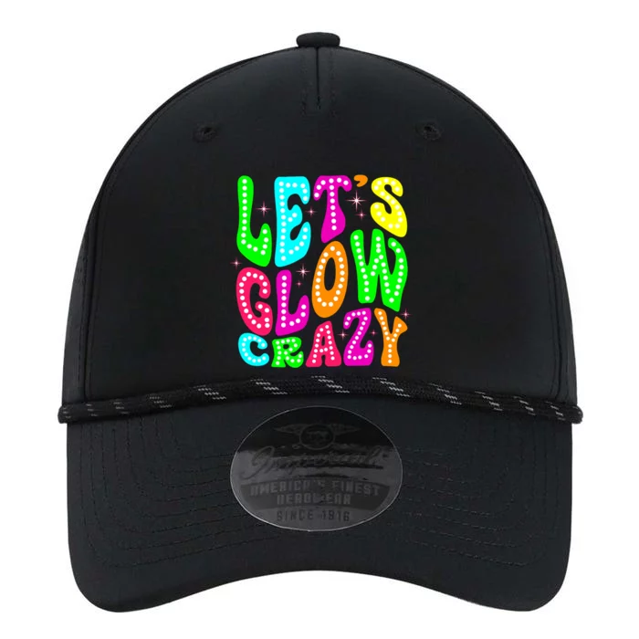 Lets A Glow Crazy Retro Colorful Quote Group Team Performance The Dyno Cap