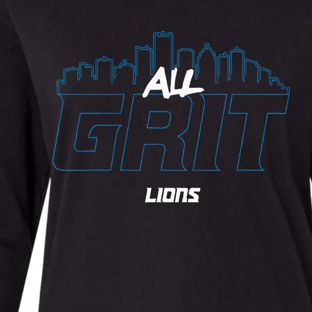 Lions All Grit Womens Cotton Relaxed Long Sleeve T-Shirt