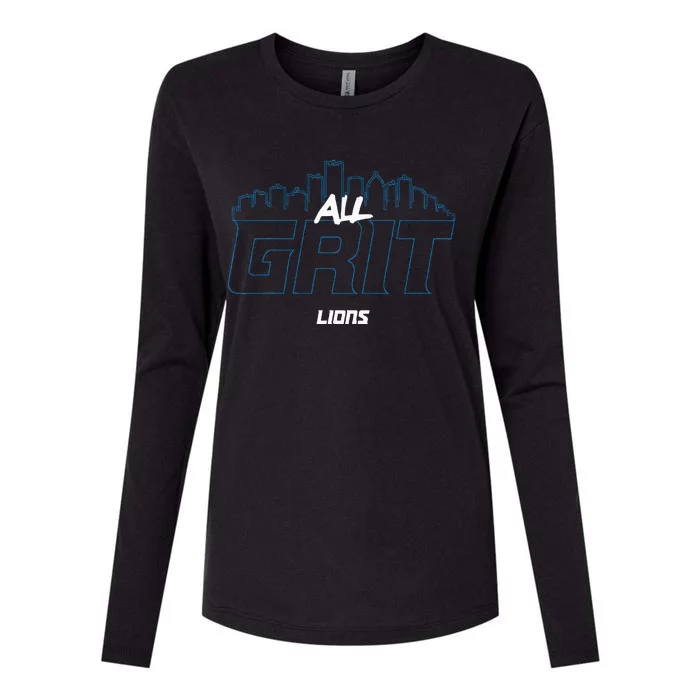 Lions All Grit Womens Cotton Relaxed Long Sleeve T-Shirt