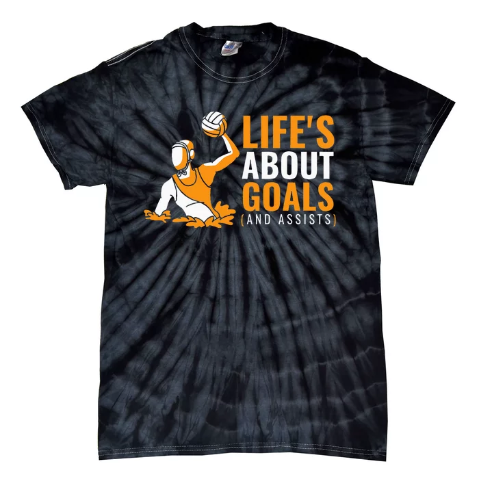 Life's About Goals Water Polo for Boy Water Polo Tie-Dye T-Shirt