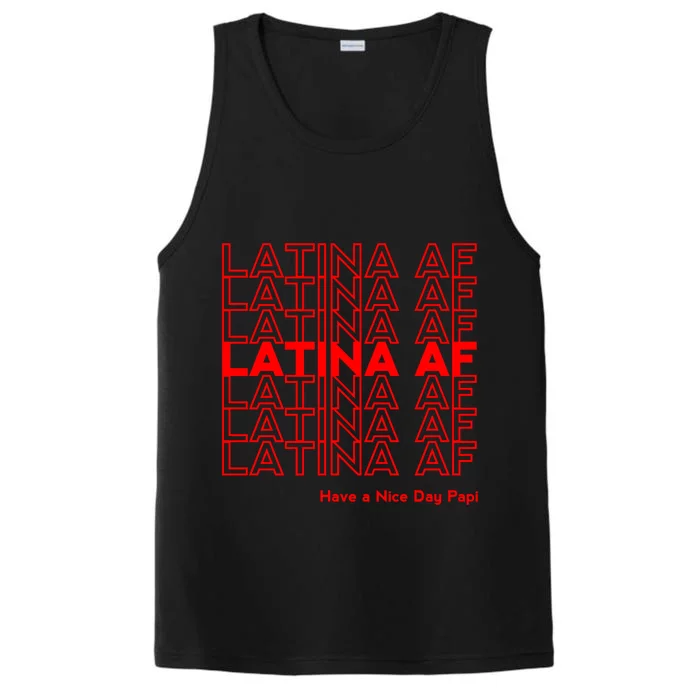 Latina Af Gift Performance Tank