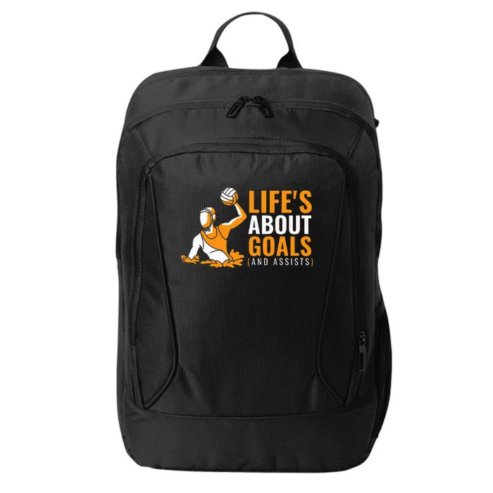 Lifes About Goals Water Polo For Water Polo City Backpack